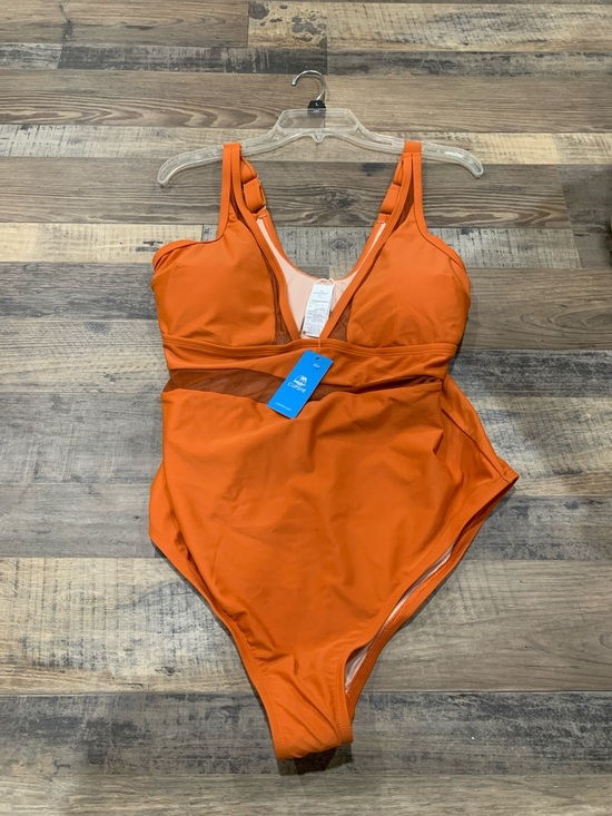 Cupshe Other - Cupshe Orange One-Piece Swimsuit with V-Neck